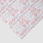 Papier Mousseline Motif de cercle de point de polka (Détail)