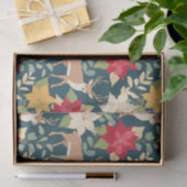 Papier Mousseline Motif de cerfs de Noël (Cadeau)