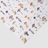 Papier Mousseline Motif de champignons (Détail)