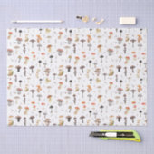 Papier Mousseline Motif de champignons (Artisanat)