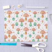 Papier Mousseline Motif de champignons mignons (Artisanat)