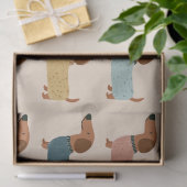Papier Mousseline Motif de chandail confortable pour teckel (Cadeau)
