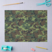 PAPIER MOUSSELINE MOTIF DE CHASSE CAMOFLAGE (Artisanat)
