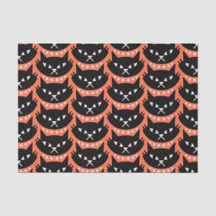 Papier Mousseline Motif de chat atomique moderne du milieu du siècle