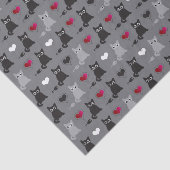 Papier Mousseline motif de chaton et de souris (Détail)