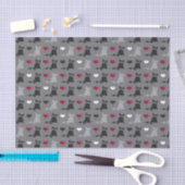 Papier Mousseline motif de chaton et de souris (Artisanat)