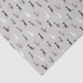 Papier Mousseline Motif de chats (Détail)