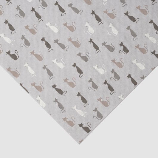 Papier Mousseline Motif de chats (Détail)