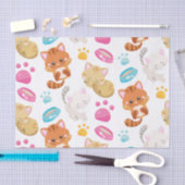 Papier Mousseline Motif De Chats, Chats Mignons, Kitty, Chatons, Paw (Artisanat)