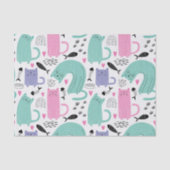 Papier Mousseline Motif de chats mignons (Recto)