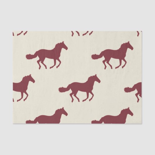 Papier Mousseline Motif de cheval (Recto)