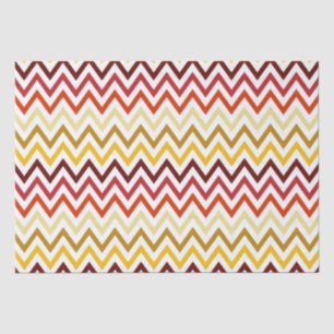 Papier Mousseline Motif de Chevron d'automne