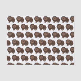 Papier Mousseline Motif de chien de dessin animé mignon Pomeranian m
