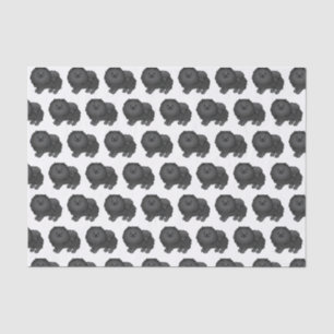 Papier Mousseline Motif de chien de dessin animé mignon Pomeranian n