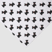 Papier Mousseline Motif de chien de Scottie (Détail)