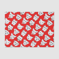 Motif de chien, rouge de chien de Terrier de