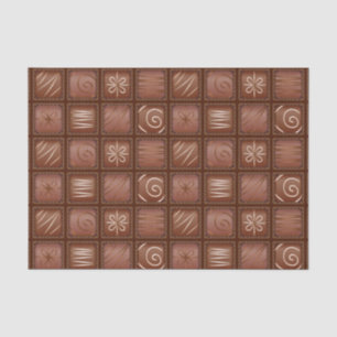 Papier Mousseline Motif de chocolat