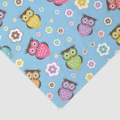 Papier Mousseline Motif de Chouette lunaire (Détail)