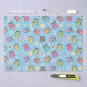 Papier Mousseline Motif de Chouette lunaire (Artisanat)
