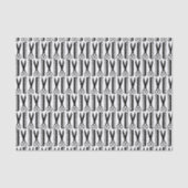 Papier Mousseline Motif de ciseaux et de peignes (Recto)