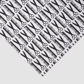 Papier Mousseline Motif de ciseaux et de peignes (Détail)