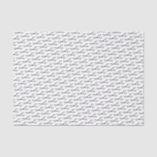 Papier Mousseline Motif de ciseaux rétro - Salon de coiffure minimal