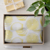 Papier Mousseline Motif de citron à main (Cadeau)