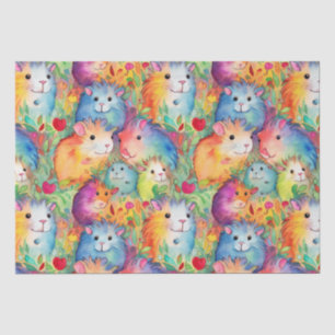 Papier Mousseline Motif de cobayes mignons