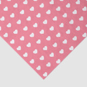 Papier Mousseline Motif de coeur blanc avec couleur Arrière - plan m (Détail)