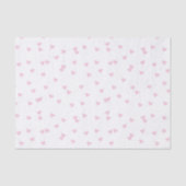 Papier Mousseline Motif de coeur rose pâle (Recto)