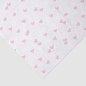 Papier Mousseline Motif de coeur rose pâle (Détail)