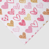 Papier Mousseline Motif de coeur tiré à la main ID470 (Détail)