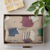 Papier Mousseline Motif de coin de lecture confortable (Cadeau)