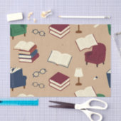 Papier Mousseline Motif de coin de lecture confortable (Artisanat)