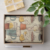 Papier Mousseline Motif de collage à l'éphémère n° 4 (Cadeau)