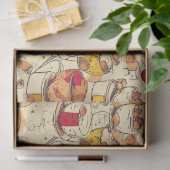 Papier Mousseline Motif de collage à l'éphémère no 3 Affogato (Cadeau)