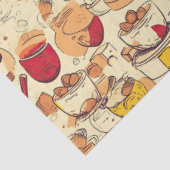 Papier Mousseline Motif de collage à l'éphémère no 3 Affogato (Détail)