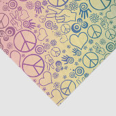 Papier Mousseline Motif de conception de symbole de paix (Détail)