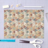 Papier Mousseline Motif de conception de triangle géométrique abstra (Artisanat)