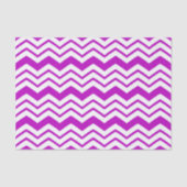 Papier Mousseline Motif de conception de zigzag chevron blanc violet (Recto)