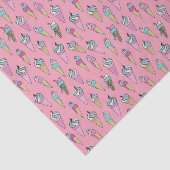 Papier Mousseline Motif de cône de crème glacée (Détail)