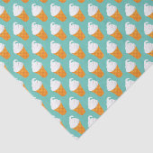 Papier Mousseline Motif de cône de glace à la vanille (Détail)