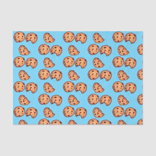 Papier Mousseline Motif de cookies à puces de chocolat (Recto)