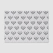 Papier Mousseline Motif de couleur gris argent (Recto)