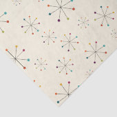 Papier Mousseline Motif de crème atomique moderne du milieu du siècl (Détail)