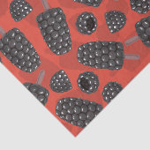 Papier Mousseline Motif de crème glacée Blackberry et Blackberry (Détail)