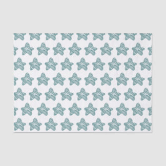 Papier Mousseline Motif de croquis d'étoile bleue moderne