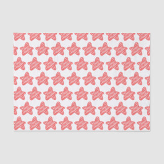 Papier Mousseline Motif de croquis d'étoile rose moderne