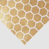 Papier Mousseline Motif de cube en abeille d'or, or, cube en (Détail)