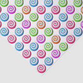 Papier Mousseline Motif de  de bonbons colorés (Détail)